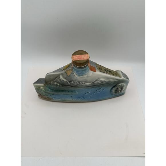 Vintage 1969 Jim Beam Ponderosa Ranch Nevada Lake Tahoe Decanter Bar Ware - Picture 5 of 9